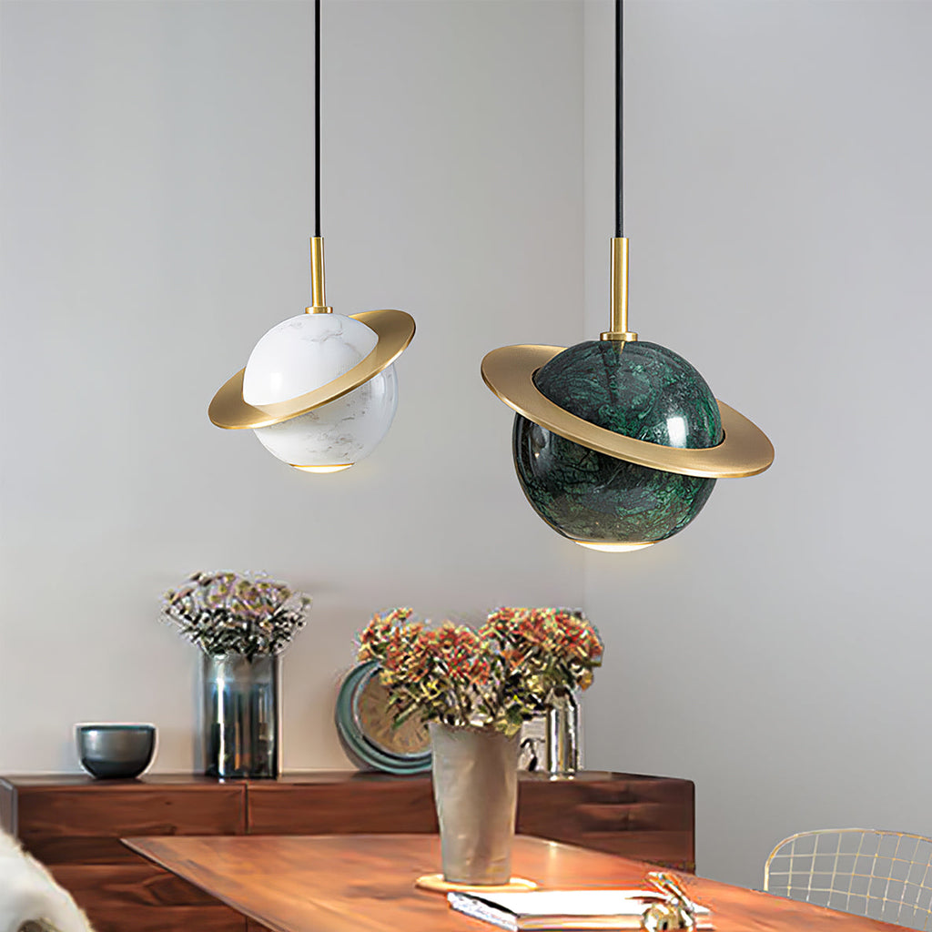 Marble Sphere Pendant Lamp
