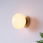 Marshmallow Glass Wall Sconce – Vintage Pink & Pastel Bedroom Light