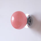 Marshmallow Glass Wall Sconce – Vintage Pink & Pastel Bedroom Light