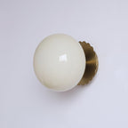 Marshmallow Glass Wall Sconce – Vintage Pink & Pastel Bedroom Light
