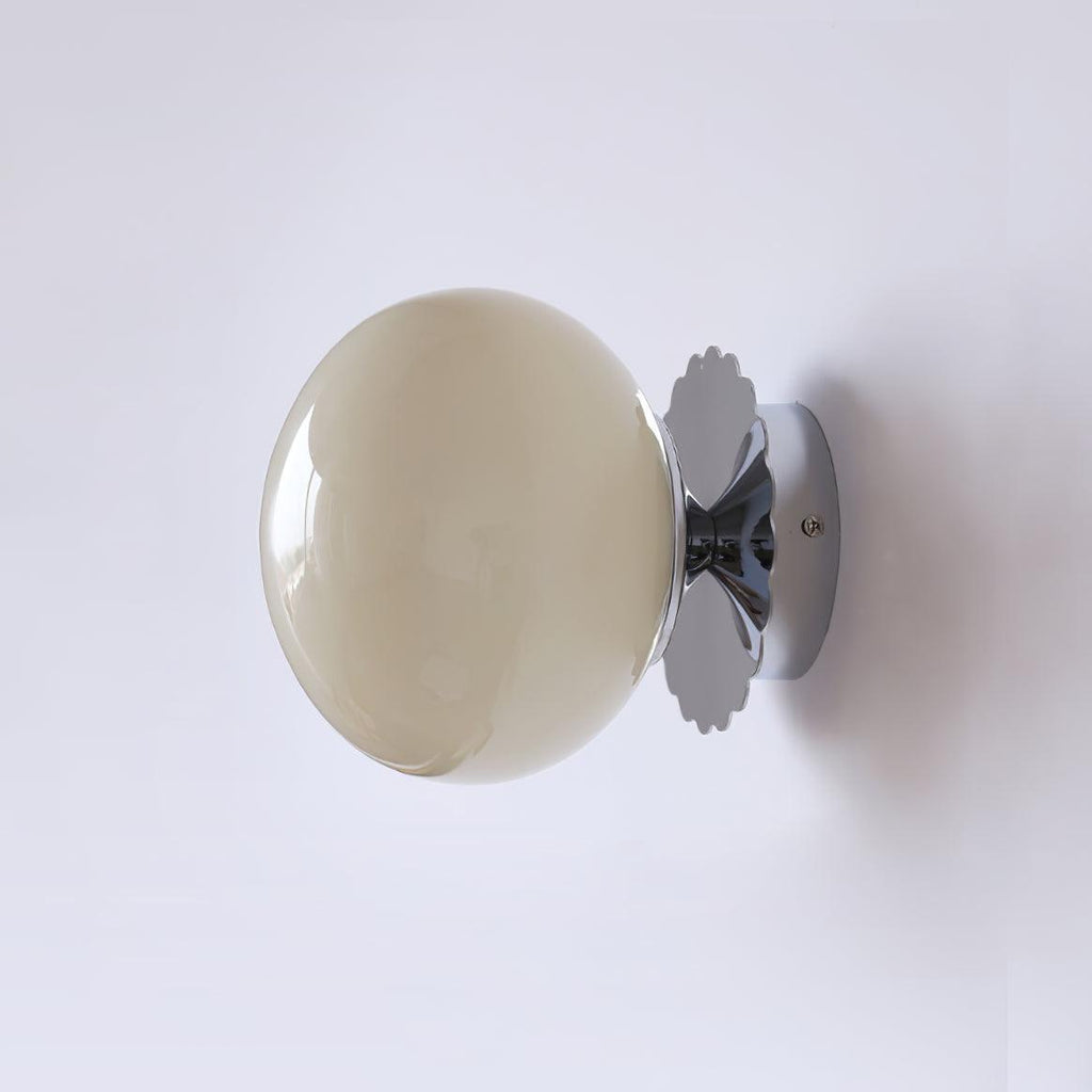 Marshmallow Glass Wall Sconce – Vintage Pink & Pastel Bedroom Light