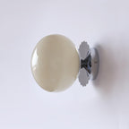 Marshmallow Glass Wall Sconce – Vintage Pink & Pastel Bedroom Light