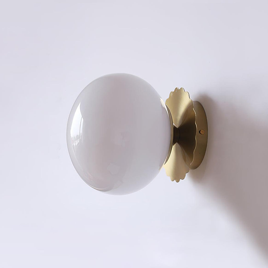 Marshmallow Glass Wall Sconce – Vintage Pink & Pastel Bedroom Light