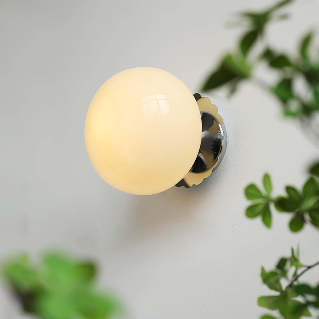 Marshmallow Glass Wall Sconce – Vintage Pink & Pastel Bedroom Light