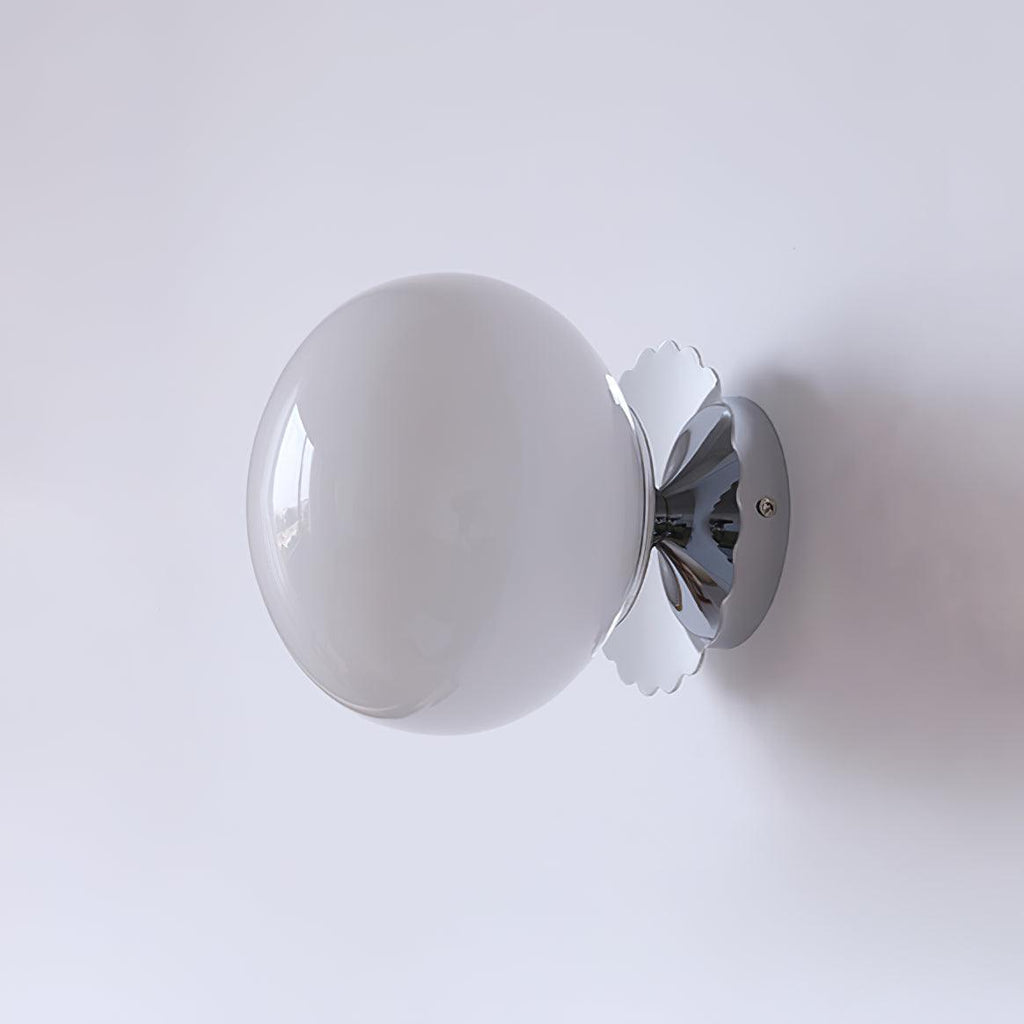 Marshmallow Glass Wall Sconce – Vintage Pink & Pastel Bedroom Light