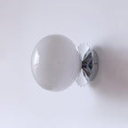 Marshmallow Glass Wall Sconce – Vintage Pink & Pastel Bedroom Light