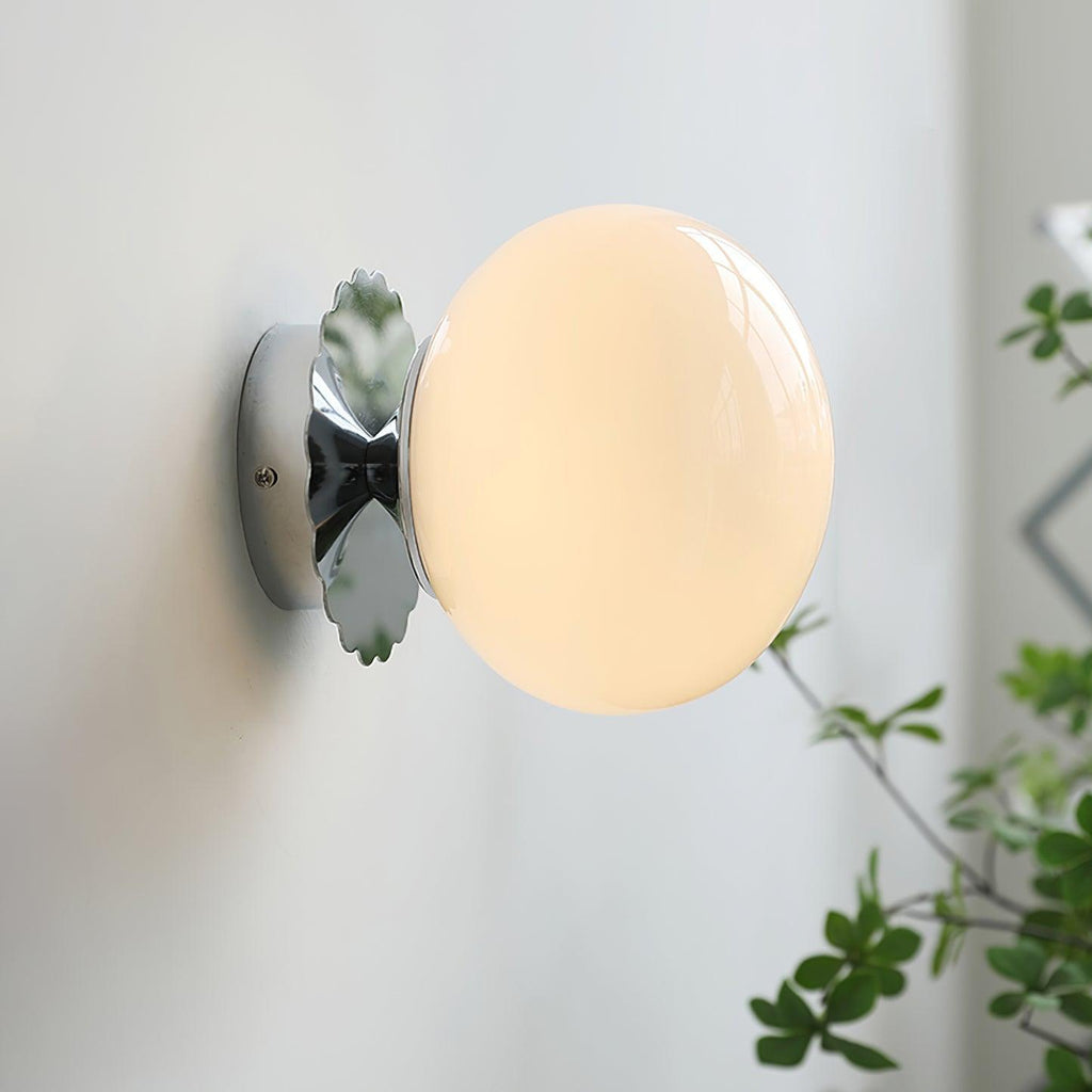 Marshmallow Glass Wall Sconce – Vintage Pink & Pastel Bedroom Light