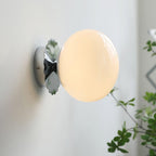Marshmallow Glass Wall Sconce – Vintage Pink & Pastel Bedroom Light