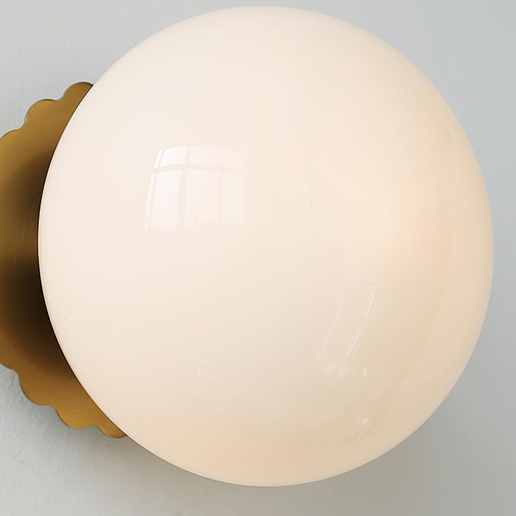 Marshmallow Glass Wall Sconce – Vintage Pink & Pastel Bedroom Light