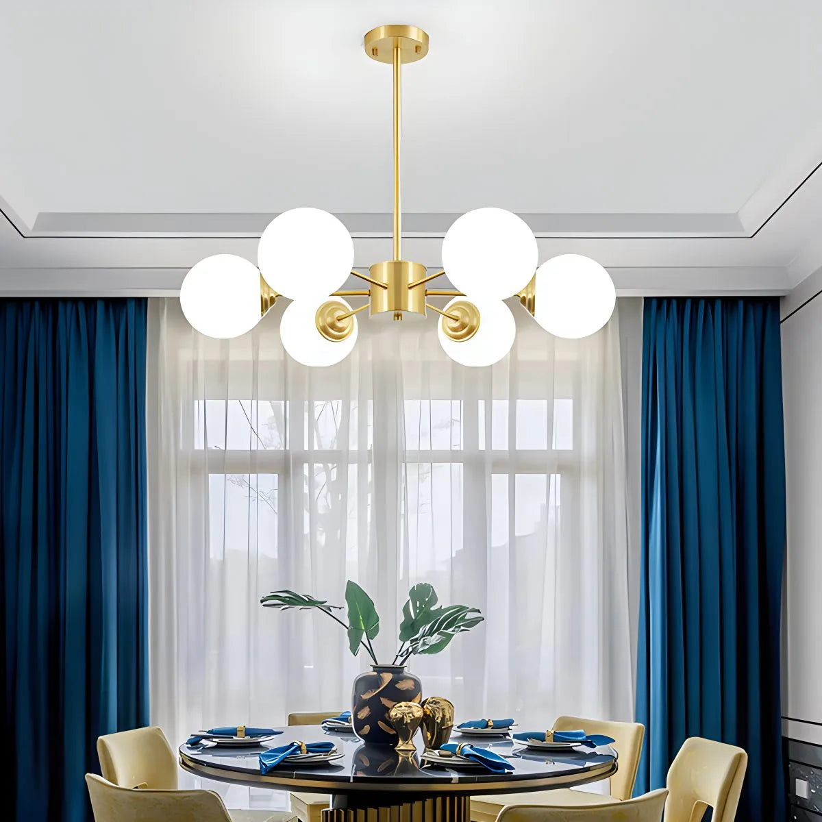 Melanie Glass Bubble Chandelier