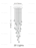 Melting Cube Pendant Light fixture