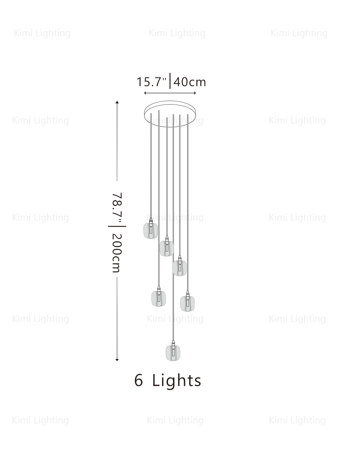 Melting Cube Pendant Light fixture
