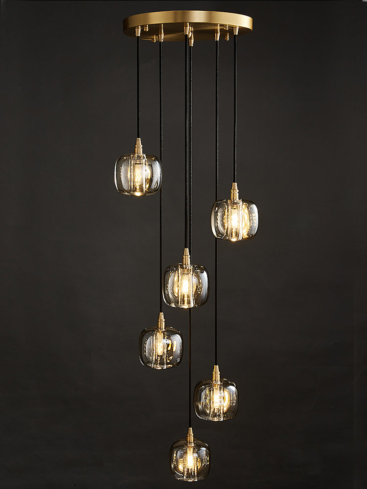 Melting Cube Pendant Light fixture