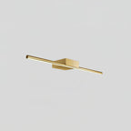 Metallic Streamlined Wall Light