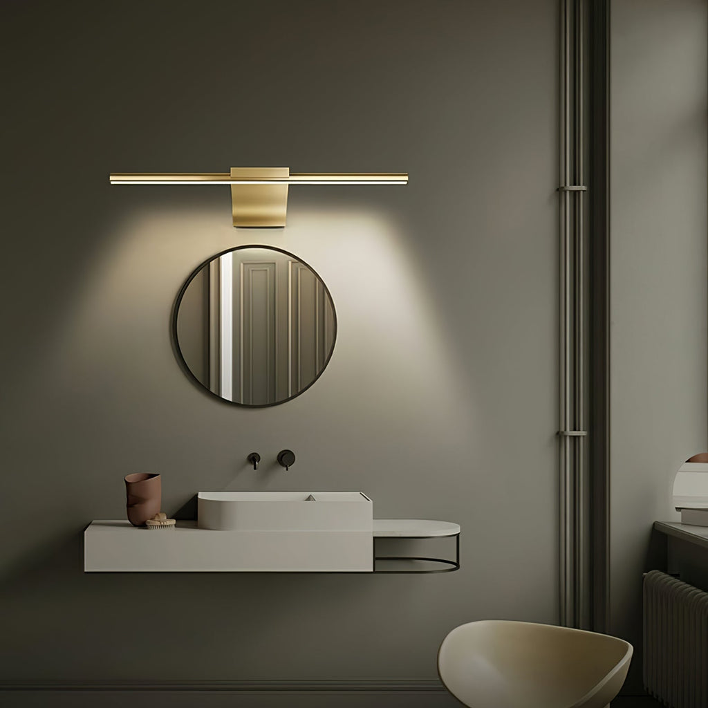 Metallic Streamlined Wall Light
