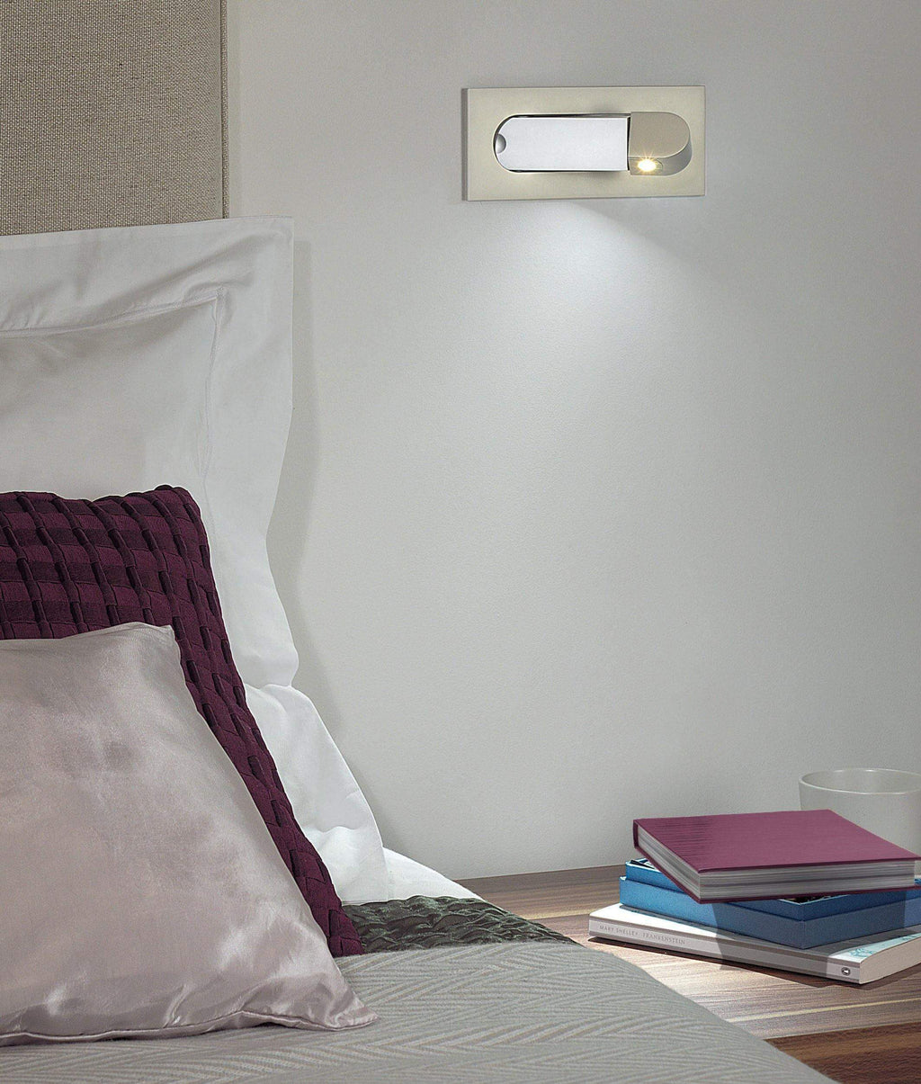 Modern LED Bedside Wall Sconce – Mid-Century Reading Wall Light