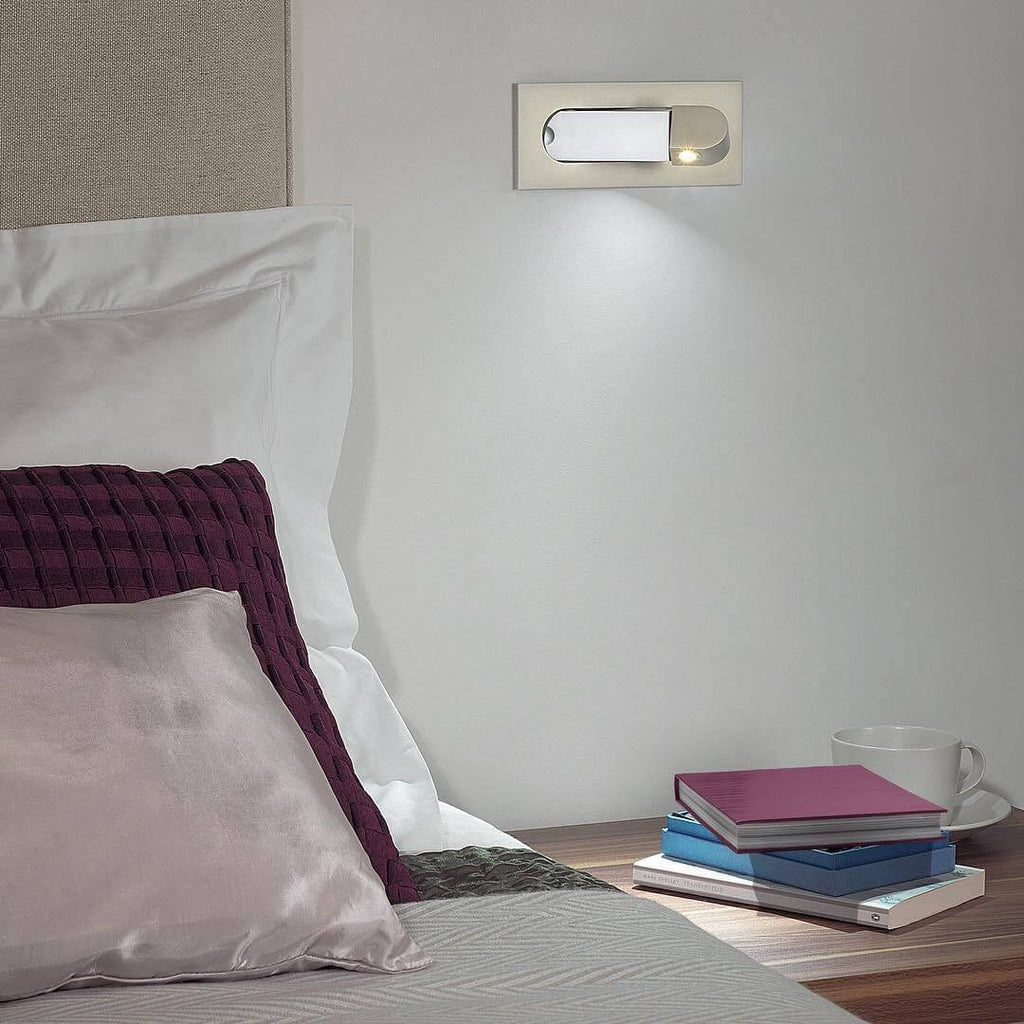 Modern LED Bedside Wall Sconce – Mid-Century Reading Wall Light
