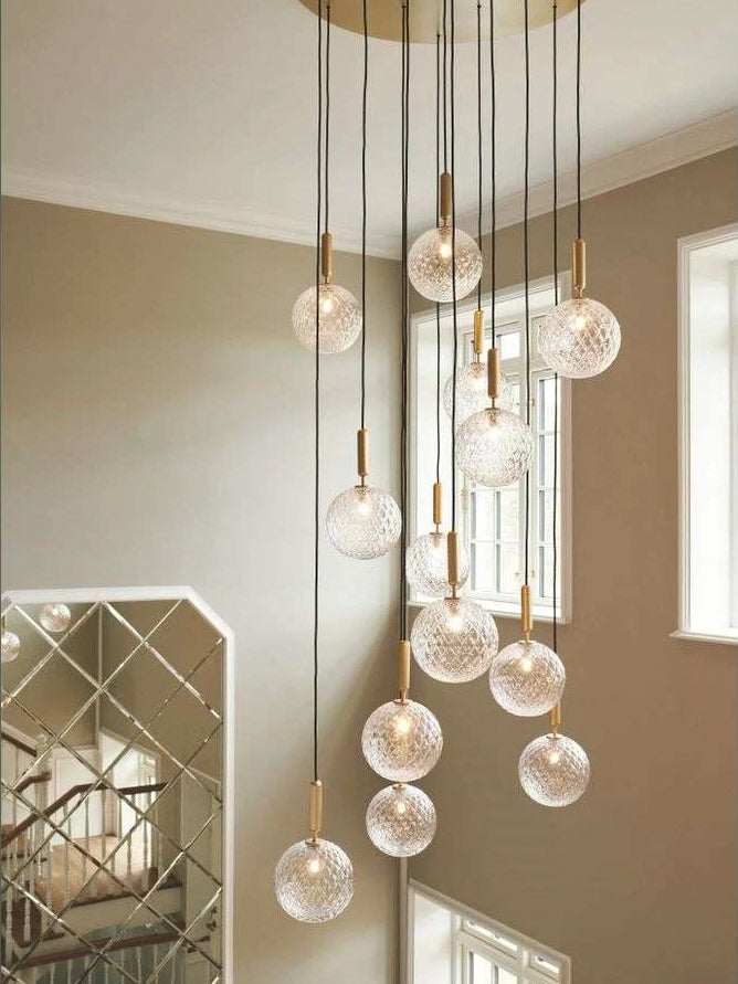 Miira Large Transparent Glass Pendant Light