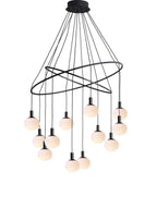 Milky White Glass Ball Pendant Light