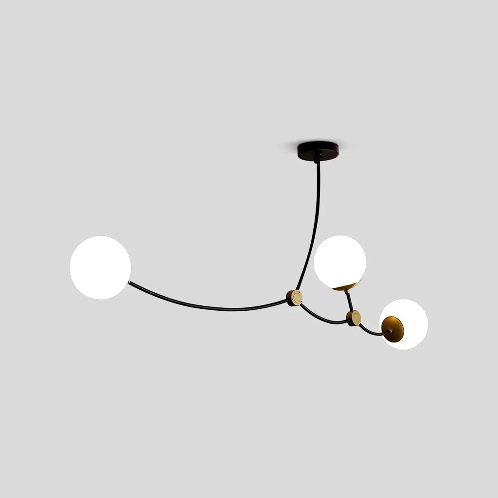 Minimalist Sputnik Globe Glass Chandelier