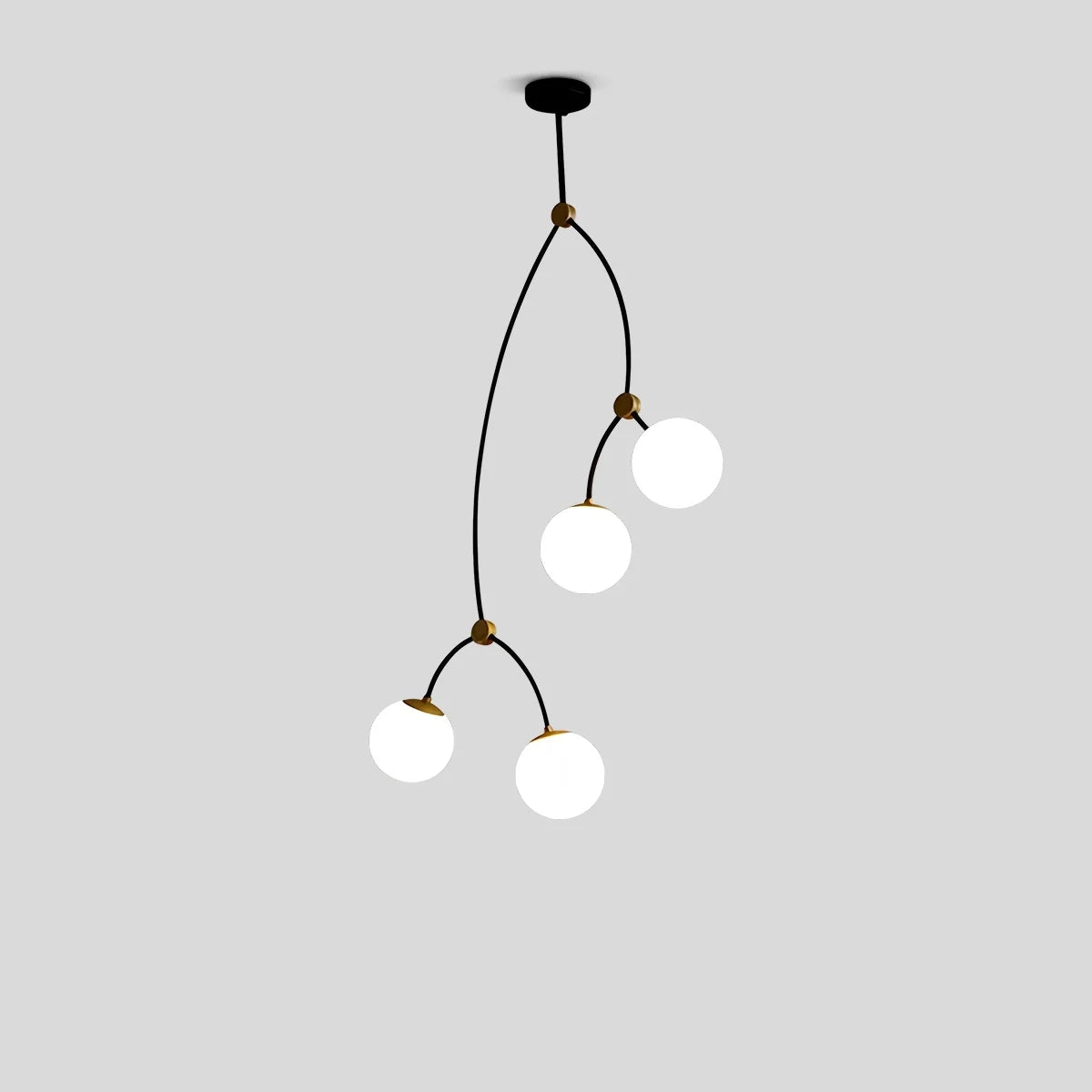 Minimalist Sputnik Globe Glass Chandelier