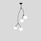 Minimalist Sputnik Globe Glass Chandelier