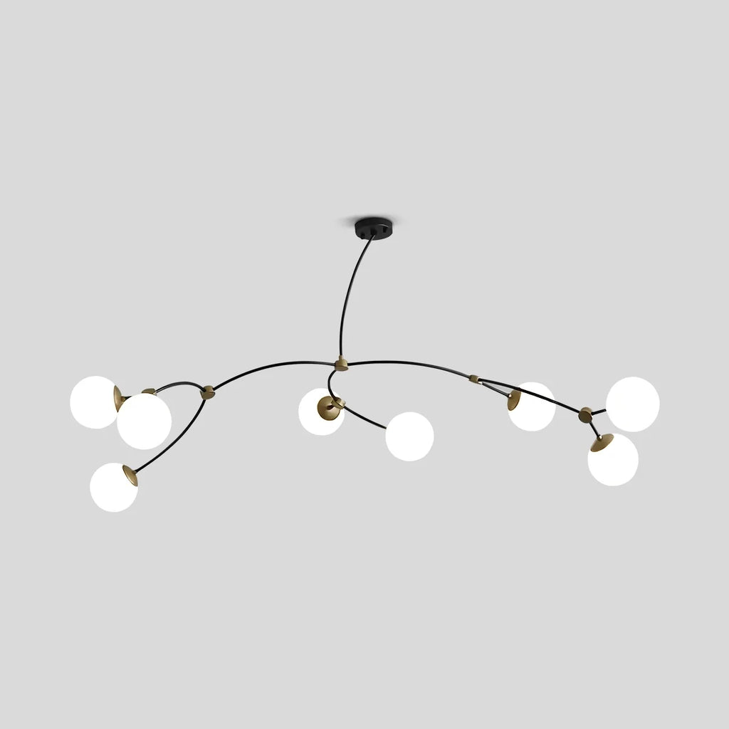 Minimalist Sputnik Globe Glass Chandelier