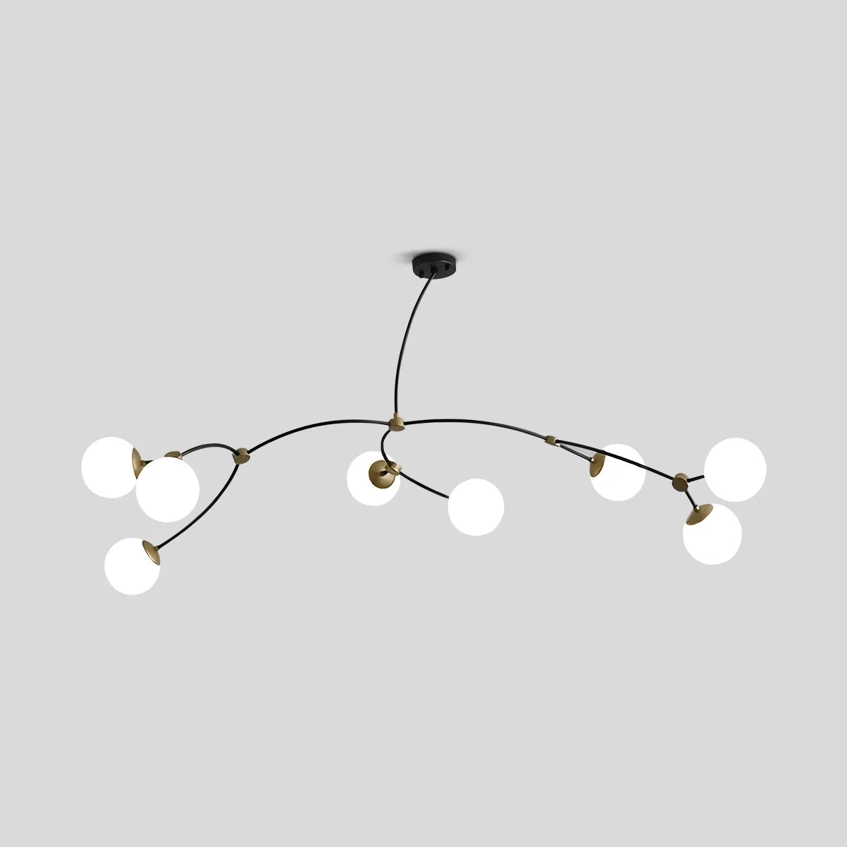 Minimalist Sputnik Globe Glass Chandelier