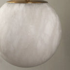 Minimalist Spherical Alabaster Wall Lamp