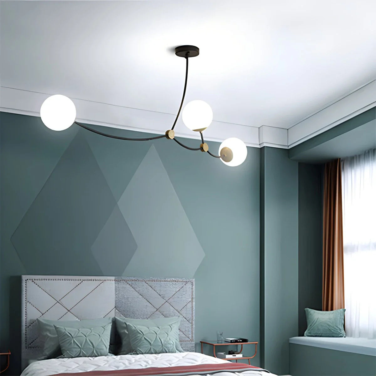 Minimalist Sputnik Globe Glass Chandelier