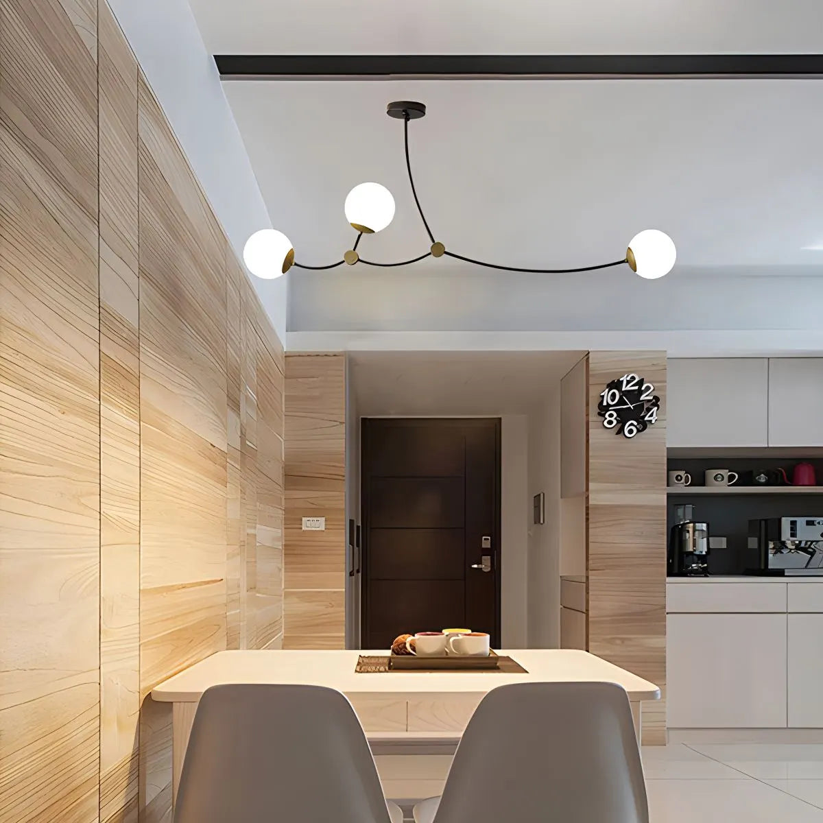 Minimalist Sputnik Globe Glass Chandelier