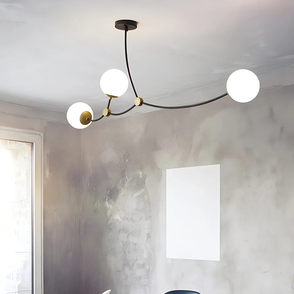 Minimalist Sputnik Globe Glass Chandelier