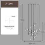 Multi Arm Opal Shade Chandelier