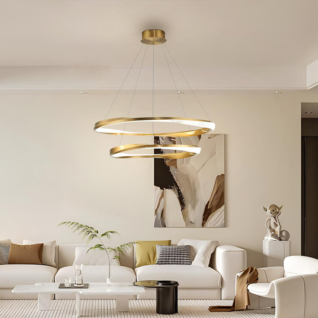 Modern Simple Mobius Circle Chandelier