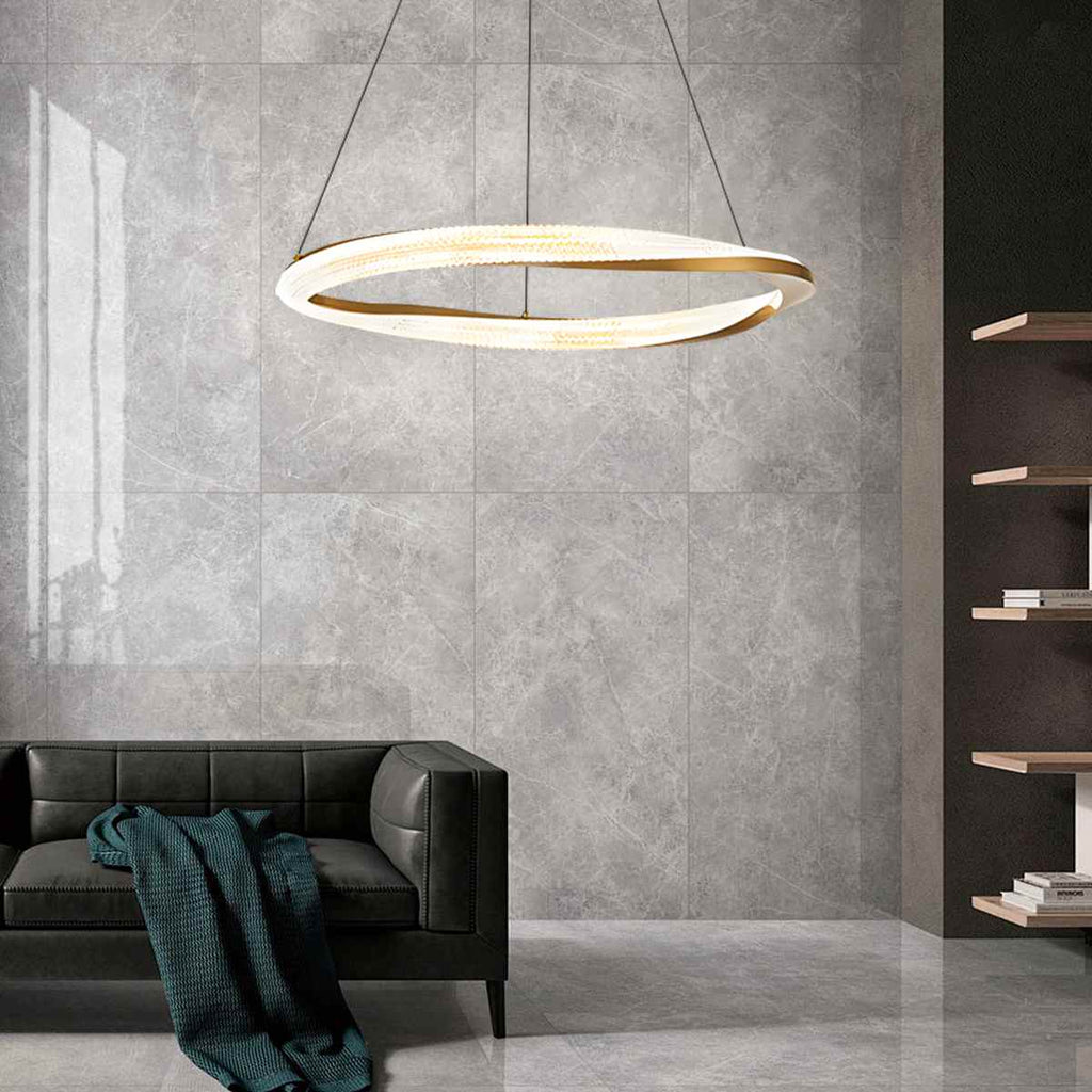 Modern Simple Mobius Circle Chandelier