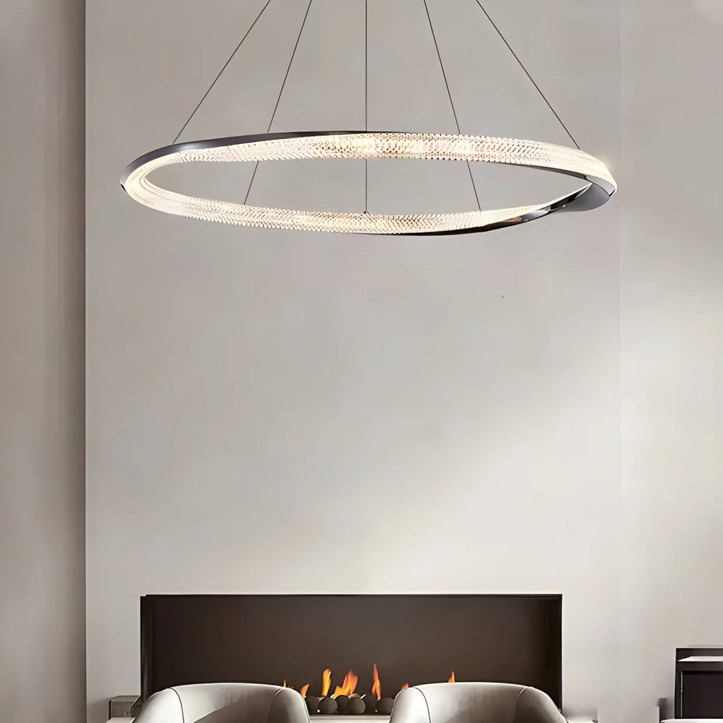 Modern Simple Mobius Circle Chandelier