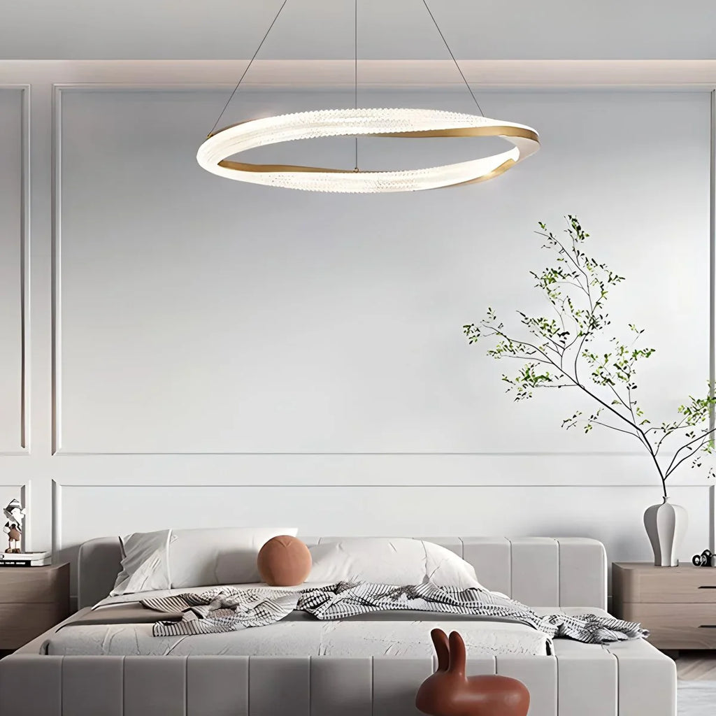 Modern Simple Mobius Circle Chandelier