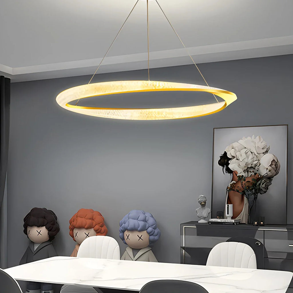 Modern Simple Mobius Circle Chandelier