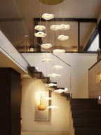 Lotus Leaf Staircase Pendant Light