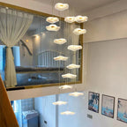 Lotus Leaf Staircase Pendant Light