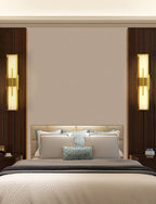 Modern Alabaster Cuboid Copper Wall Lamp