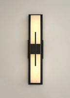 Modern Alabaster Cuboid Copper Wall Lamp