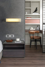 Modern Alabaster Rectangle Wall Sconce