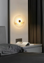 Modern Alabaster Round Wall Lamp