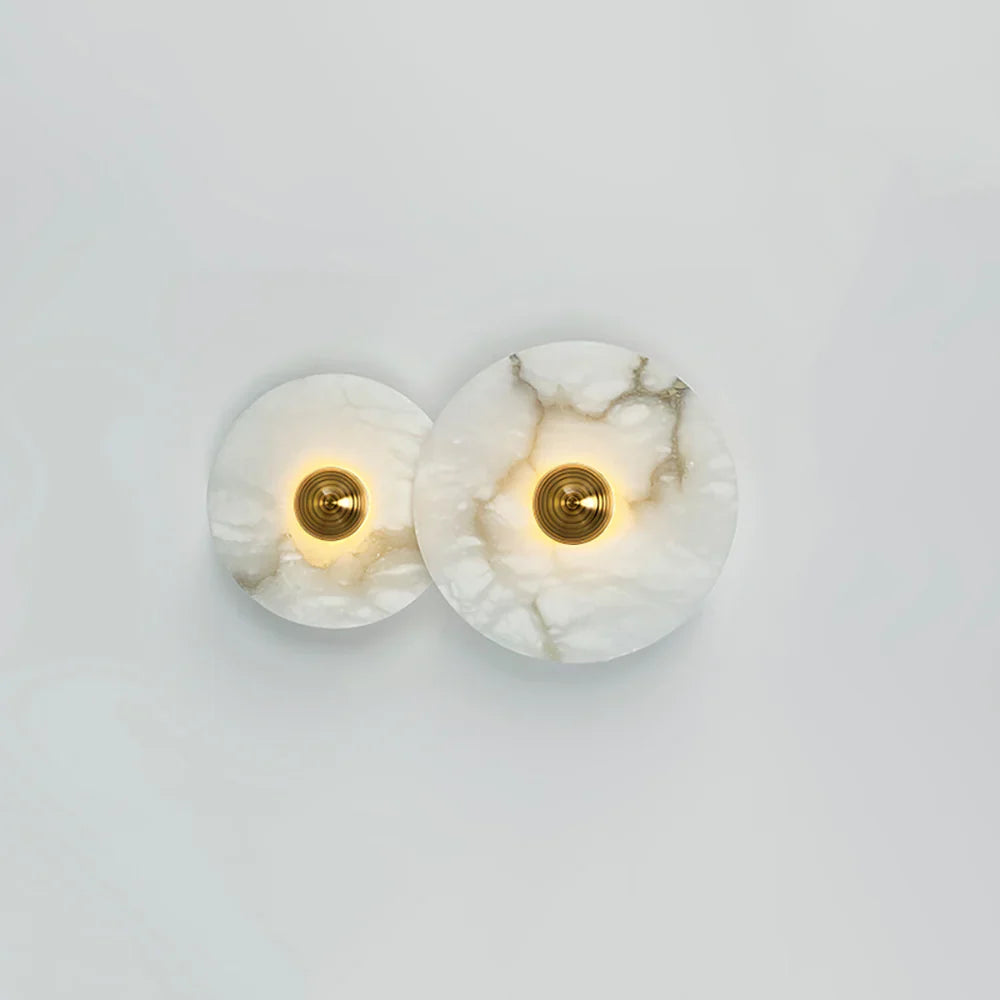 Modern Alabaster Round Wall Lamp