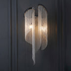 Aluminum Chain Tassel Wall Sconce