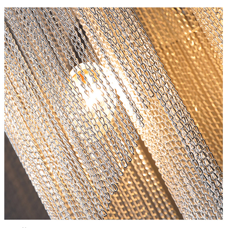 Aluminum Chain Tassel Wall Sconce