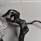 Plum Blossoms Brass Sconce Light