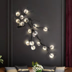 Plum Blossoms Brass Sconce Light