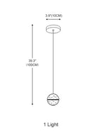 Crystal Bubble Ball Staircase Pendant Light